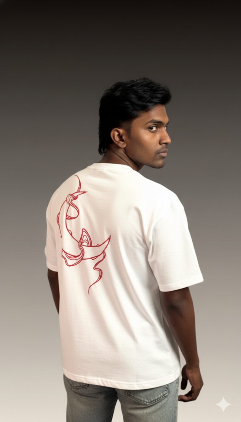 White Oversized  Boxy fit T-Shirt