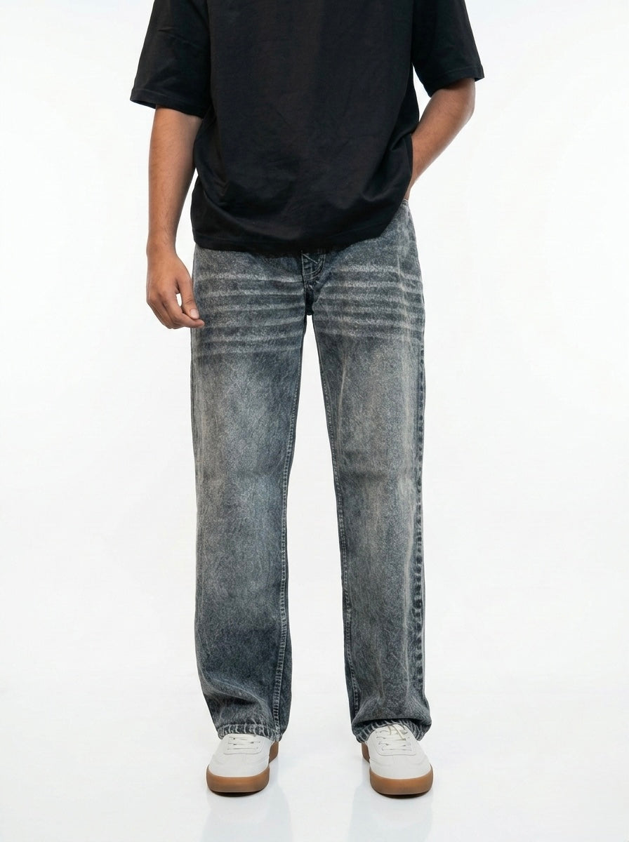 The "Stone Carbon" Straight Fit Jean